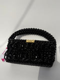 MIDNIGHT NOIR Beaded Handbag