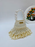 PEARL CASCADE Beaded Handbag
